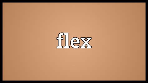 flex definition urban.